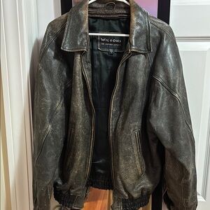 Wilson Men's Black Leather Jacket